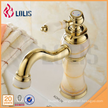 Single lever golden natural stone faucet water tap